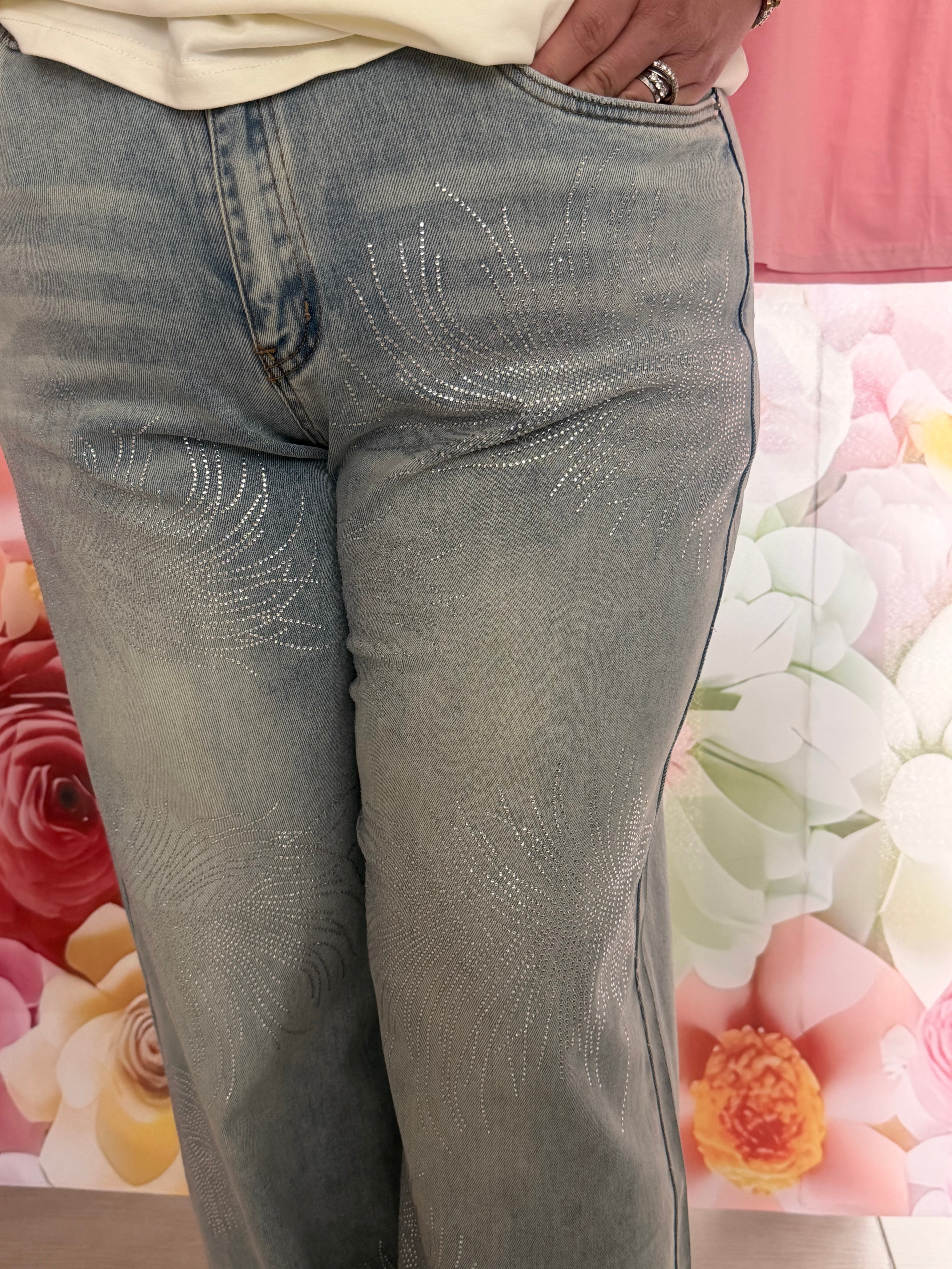 Pantalone jeans Palm curvy