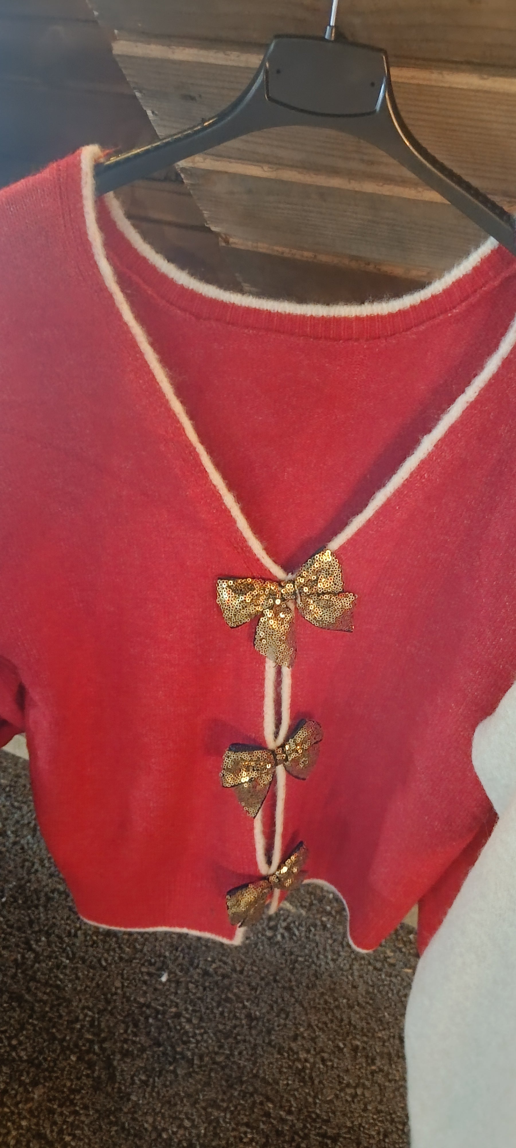 Maglione fiocco doubleface